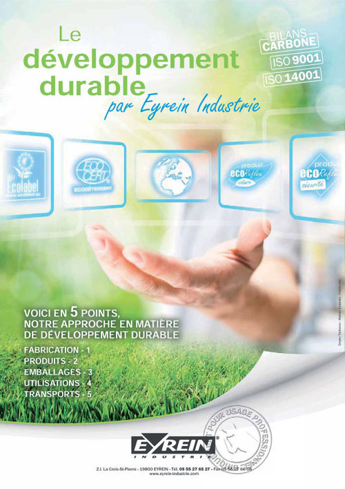 Le développement durable par Eyrein Industrie